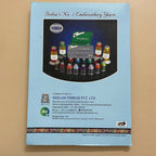 Telephone Embroidery Thread Shade Card - Filament Yarn Color Chart