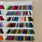 Telephone Embroidery Thread Shade Card - Filament Yarn Color Chart