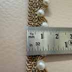 Gold Zari Scalloped Lace with Pearl Edging - 9 Yard Roll