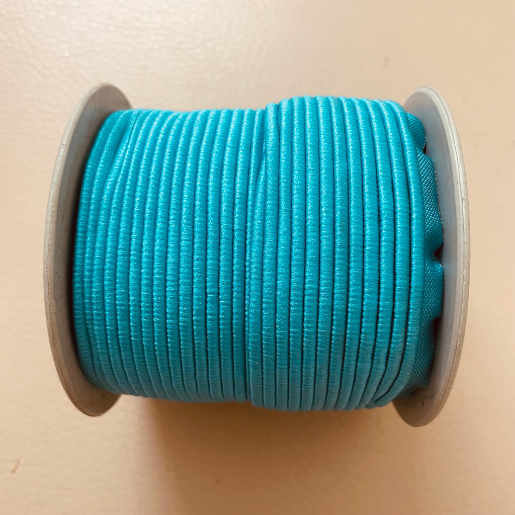 Turquoise Blue Satin Piping Lip Cord - 18 Yard Roll for Sewing and Crafts