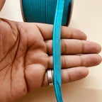 Turquoise Blue Satin Piping Lip Cord - 18 Yard Roll for Sewing and Crafts