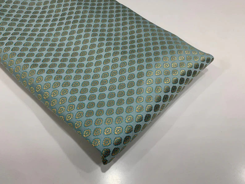 Fabric by Yard – Gold Zari Brocade