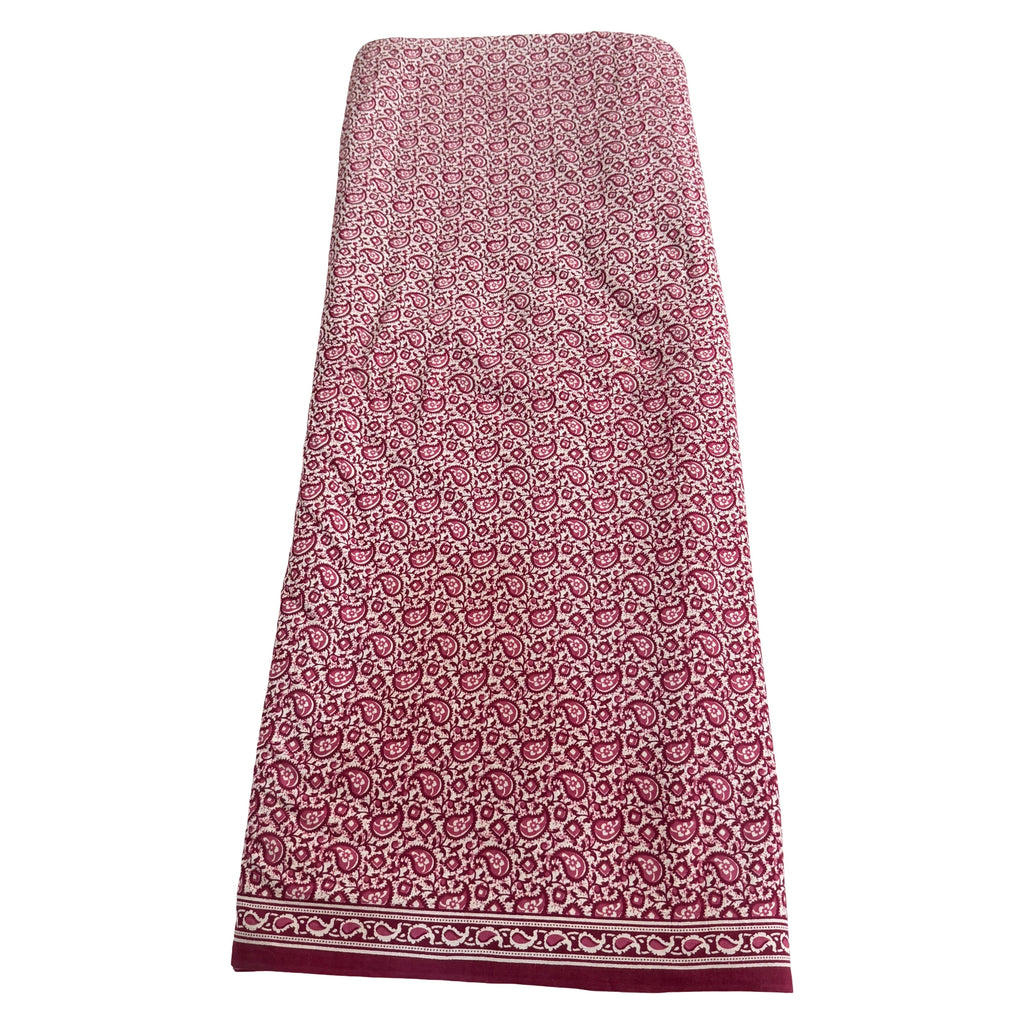 Long patterned skirt with a white background