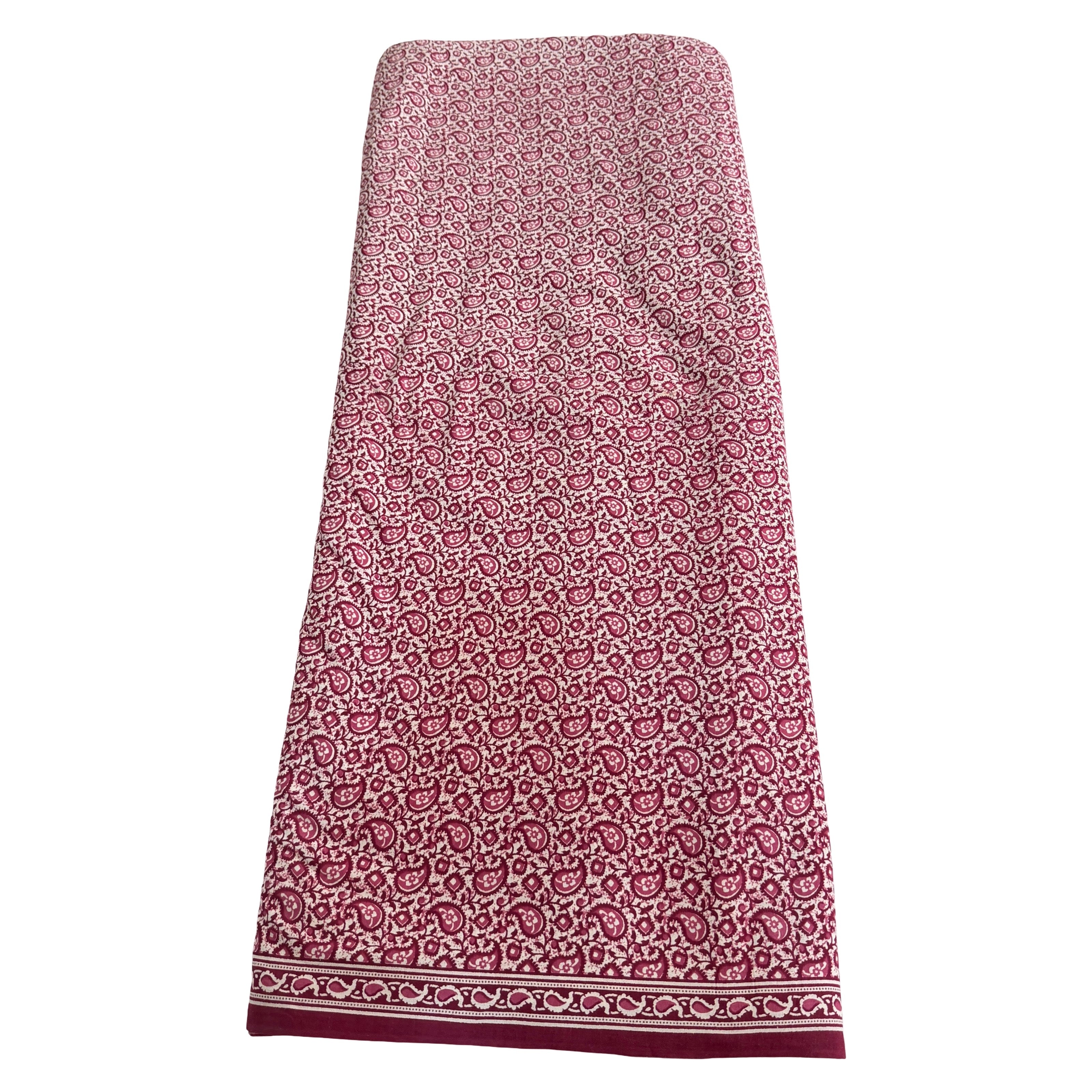 Long patterned skirt with a white background