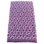 Purple floral patterned skirt on a white background