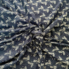 Dark fabric with light leaf pattern