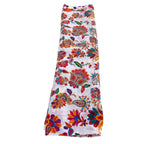 White Multicolor Paisley Floral Printed & Sequin Embroidered Fabric – 46" Width