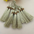 Antique Gold Rondelle Bead Ring Tassel Latkan | Pack of 10
