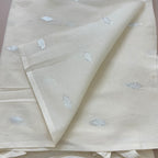 Silver Diamond Butis Cotton Blend Fabric by Yard
