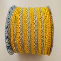 Yellow & Silver Decorative Trim Cord - 18 Yards