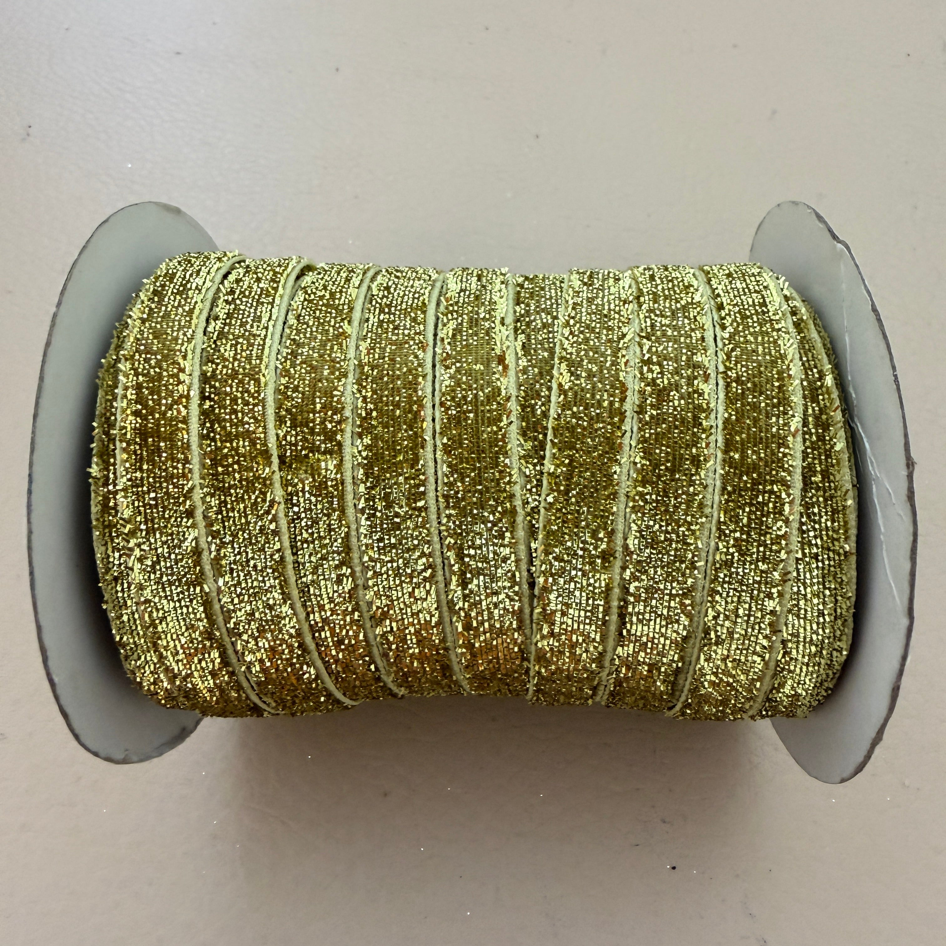 Gold Metallic Glitter Trim Cord - 18 Yards