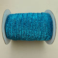 Teal Blue Metallic Glitter Trim Cord - 18 Yards