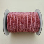 Rose Pink Metallic Glitter Trim Cord - 18 Yards