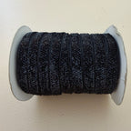 Black Metallic Glitter Trim Cord - 18 Yards