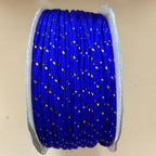 Royal Blue & Gold Diamond Weave Braided Cord - 18 Yards