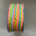 Multicolour Pastel & Gold Metallic Braided Cord – 18 Yards