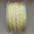 Ivory & Gold Metallic Diamond Weave Braided Cord – 18 Yards