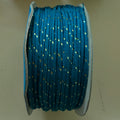 Peacock Blue & Gold Lurex Braided Cord – 18 Yards