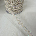 Cream Crystal Sequin Braid Lace Trim – 9 Yards Roll