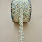 Cream Crystal Sequin Braid Lace Trim – 9 Yards Roll