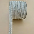 Silver Bugle Bead & Loop Gimp Lace Trim – Sold by the Yard