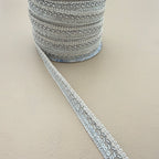 Silver Bugle Bead & Loop Gimp Lace Trim – Sold by the Yard