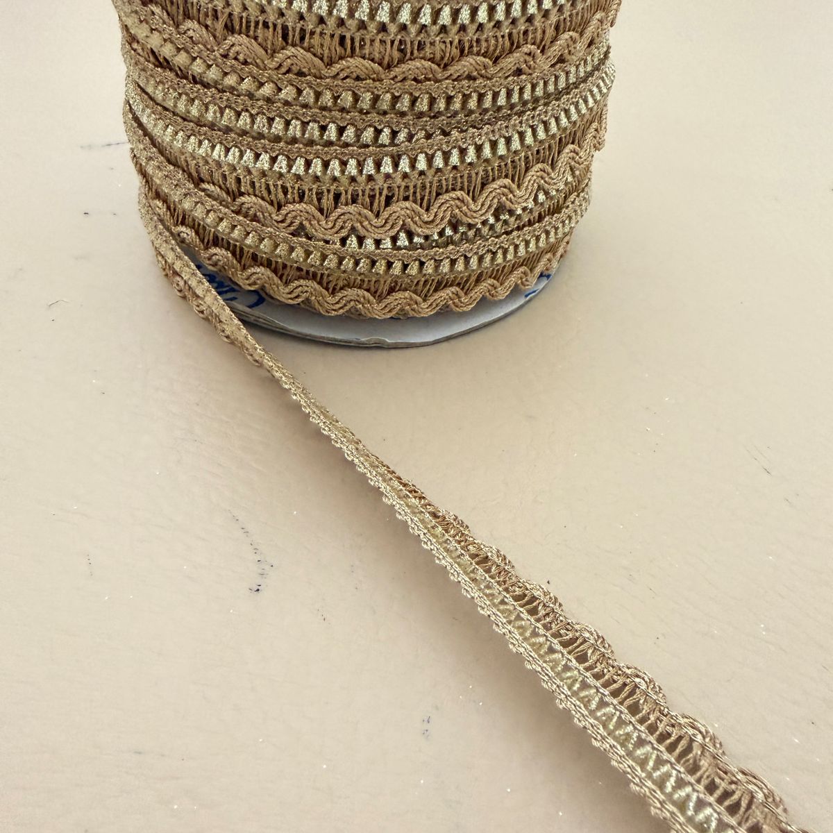 Gold Gimp Lace Trim – Wavy Rope Edge | Sold by the Yard