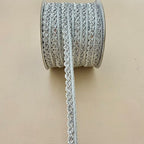 Silver Metallic Gimp Braid Lace Trim | Sold by the Yard