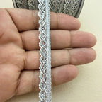 Silver Metallic Gimp Braid Lace Trim | Sold by the Yard