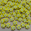 Yellow Rhinestone Flower Beaded Patches – Pack of 25