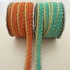 Trim Lace with Gold Zari Border – Sold by the Yard