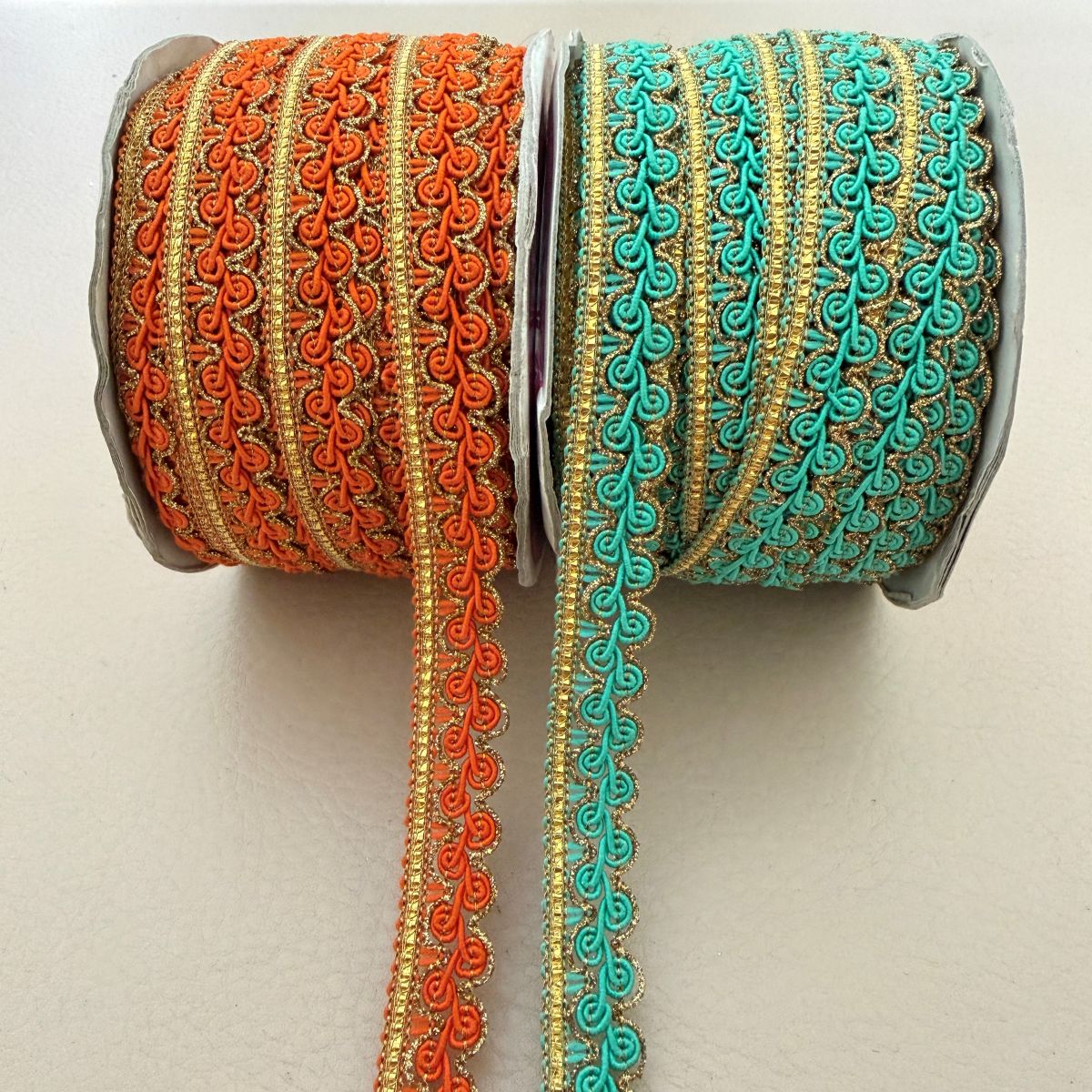 Trim Lace with Gold Zari Border – Sold by the Yard