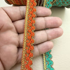 Trim Lace with Gold Zari Border – Sold by the Yard