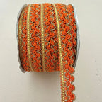 Trim Lace with Gold Zari Border – Sold by the Yard