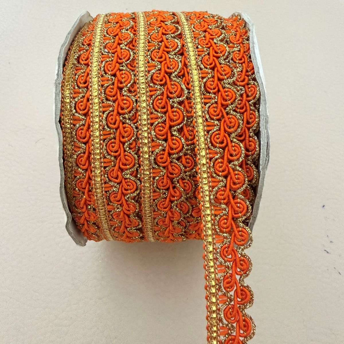 Trim Lace with Gold Zari Border – Sold by the Yard