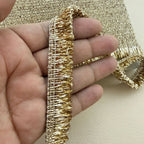 Metallic Loop Fringe Lace Trim – Gold