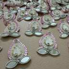 Patches for Sewing Pink Celestial Star Mirror Appliques – Pack of 10