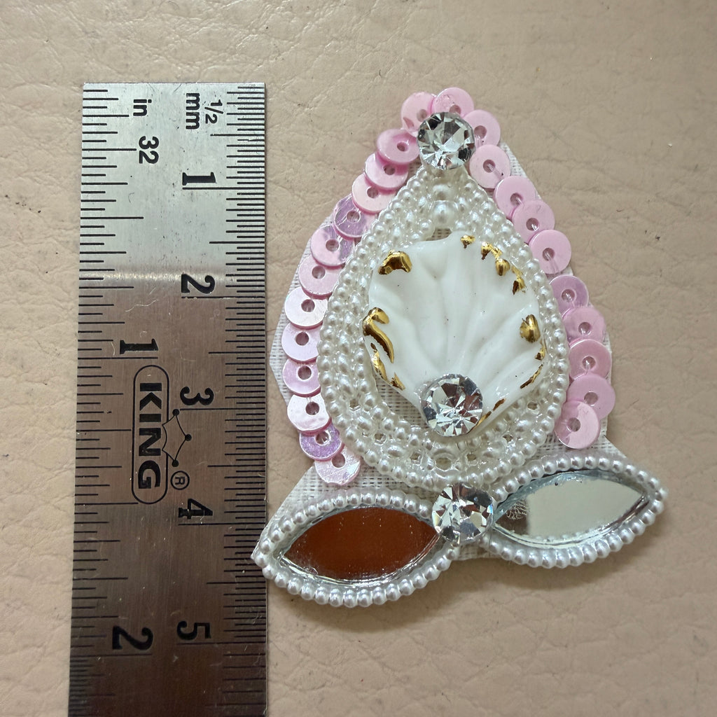 Patches for Sewing Pink Celestial Star Mirror Appliques – Pack of 10