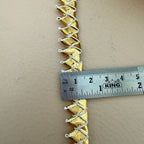 Gold Metallic Triangle Gota Patti Trim | 9 Yards | 1.5 Cm Wide