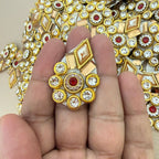 Gold Diamond Rhinestone Applique Patch for Sew on Craft Pack of 10