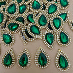Emerald Green Applique Patches for ethnic wear  Pack of 10