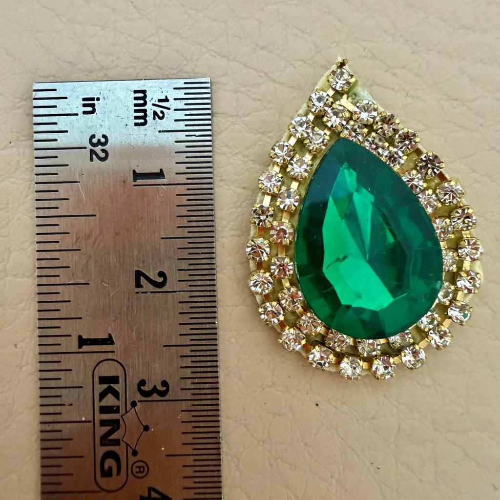 Emerald Green Applique Patches for ethnic wear  Pack of 10