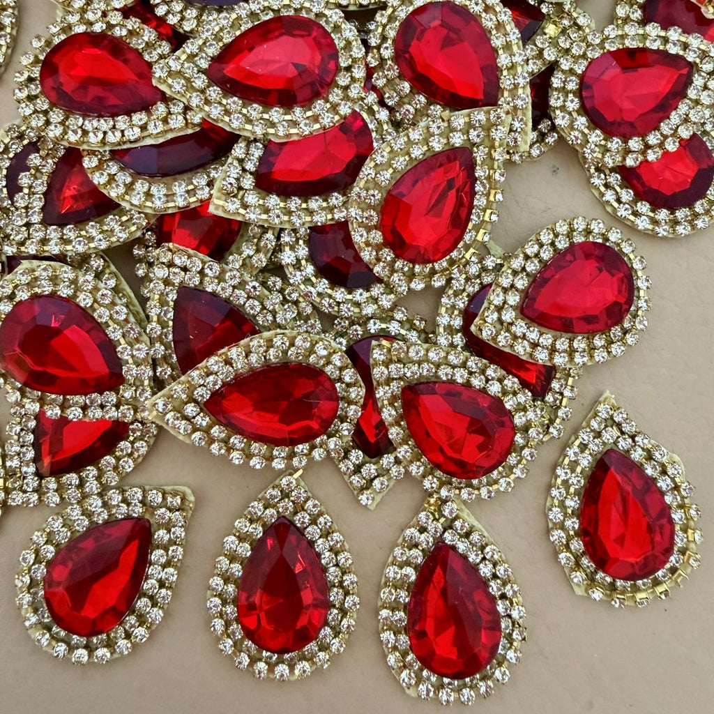 Sew on appliques patches for ethnic wear embellished Pack of 10