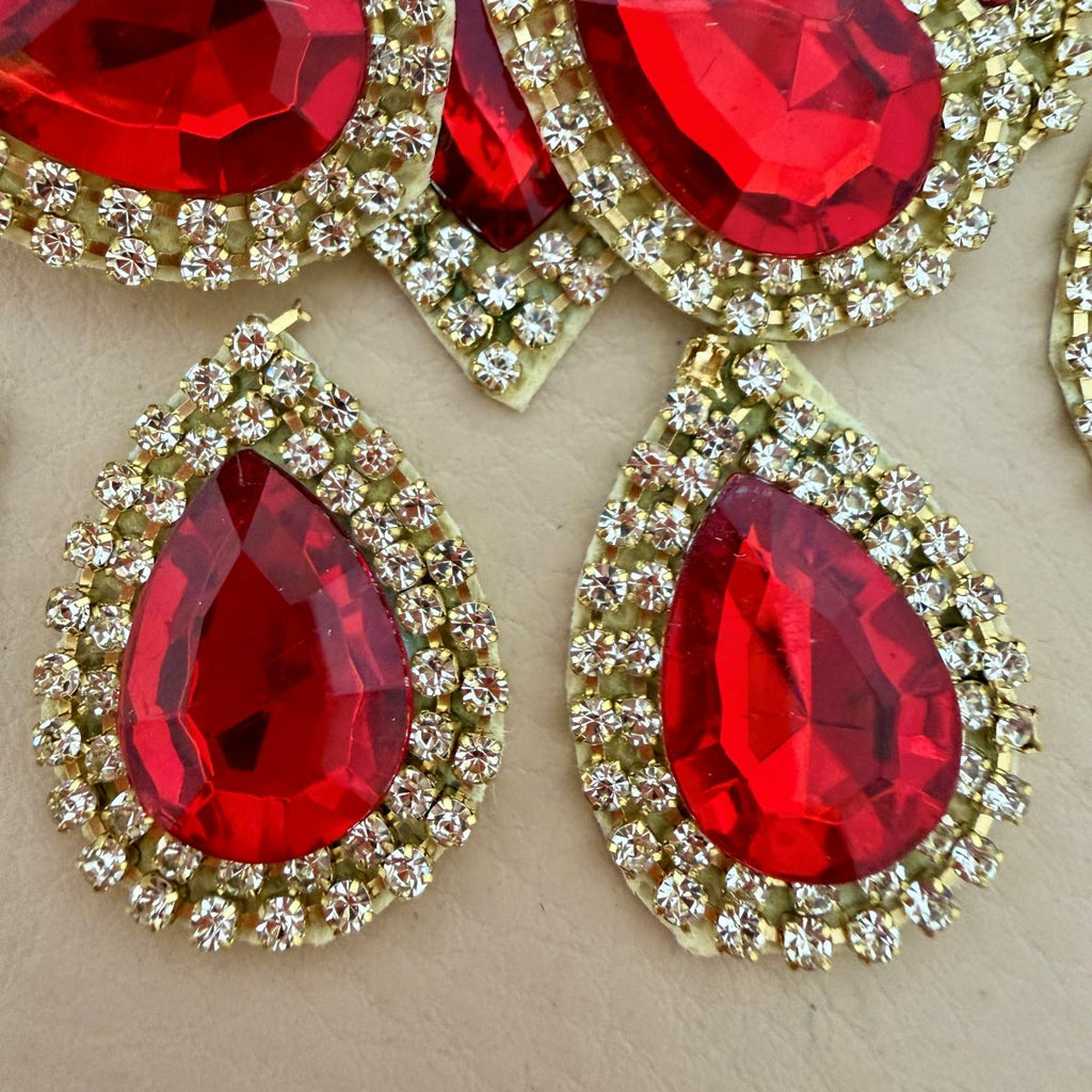 Sew on appliques patches for ethnic wear embellished Pack of 10