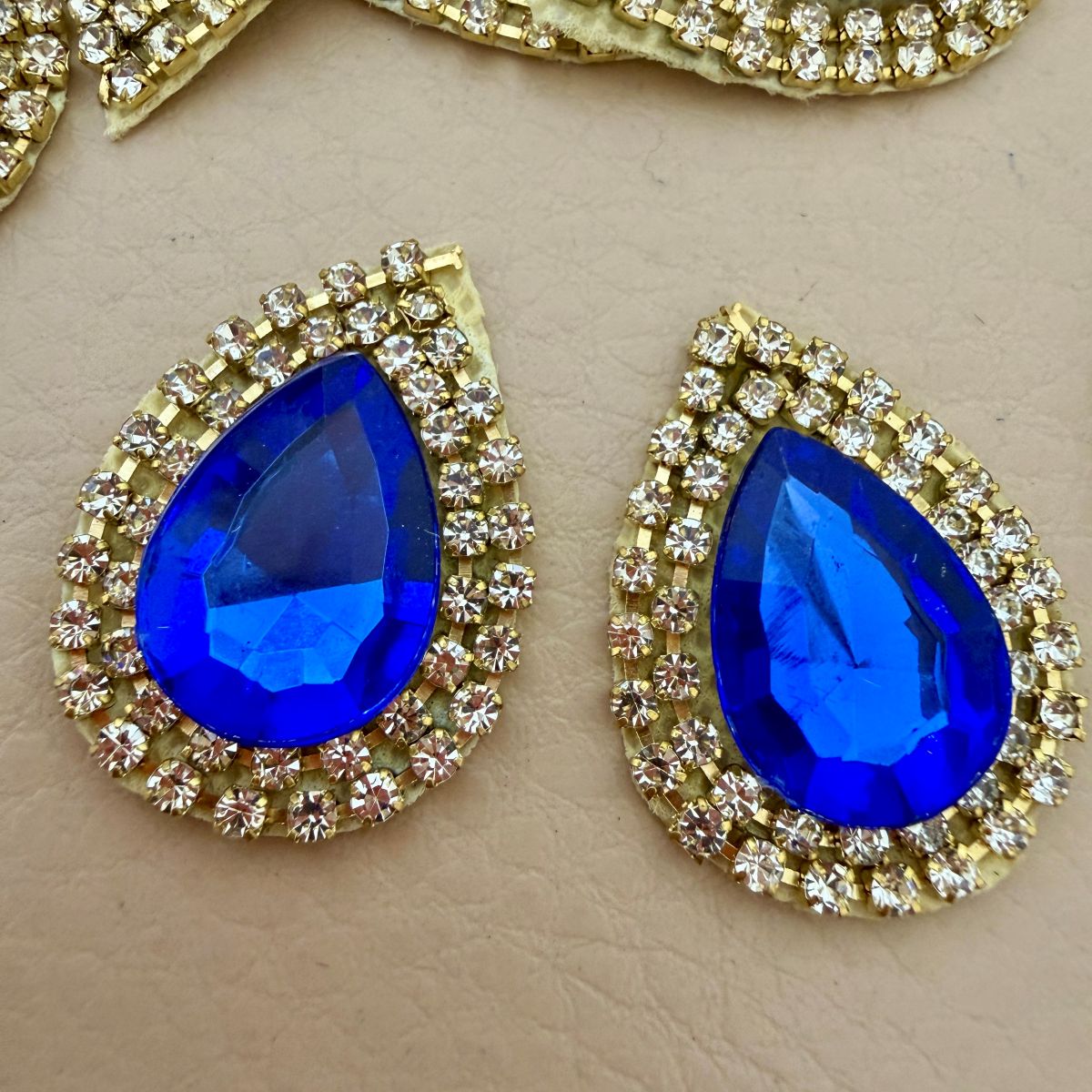 Royal Blue Applique ethnic wear Patches craft supplies Pack of 10