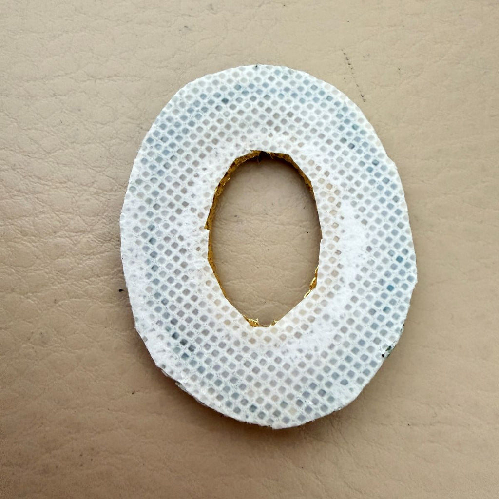 Oval Pearl & Rhinestone Embellishment Patch- pack of 10