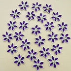 Purple Floral Applique handmade Sew on Patch – Pack of 25
