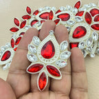 Handmade Applique for ethnic wear Red Motifs Patch – Pack of 5