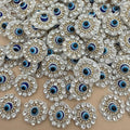 Evil Eye Rhinestone & Pearl Applique Patch – Pack of 25