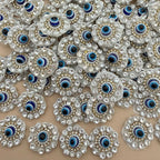Evil Eye Rhinestone & Pearl Applique Patch – Pack of 25
